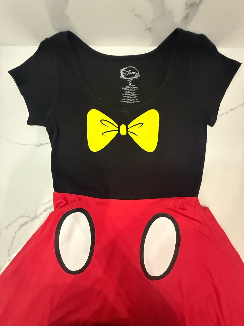 Disney Adult Black and Red Mickey-Inspired Costume Dress